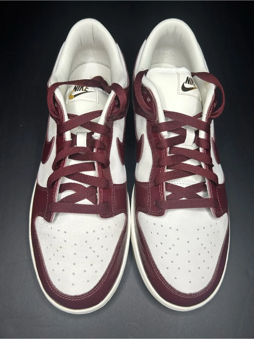 Nike Dunk Low LX Dark Team Red Croc Women’s 12 Men’s 10.5 NWOB